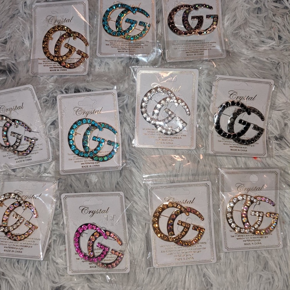 Rhinestone Brooches